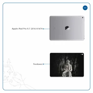 برچسب پوششی ماهوت مدل Ferdowsi-Logo مناسب برای تبلت اپل iPad Pro 9.7 2016 A1674