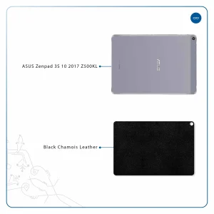 برچسب پوششی ماهوت مدل Black-Chamois-Leather مناسب برای تبلت ایسوس Zenpad 3S 10 2017 Z500KL
