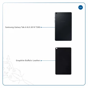 برچسب پوششی ماهوت مدل Graphite Buffalo Leather مناسب برای تبلت سامسونگ Galaxy Tab A 8.0 2019 T290