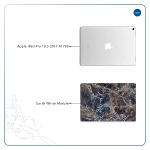 برچسب پوششی ماهوت مدل Earth-White-Marble مناسب برای تبلت اپل iPad Pro 10.5 2017 A1709