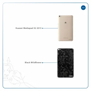 برچسب پوششی ماهوت مدل Black-Wildflower مناسب برای تبلت هوآوی Mediapad X2 2015