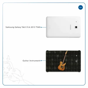 برچسب پوششی ماهوت مدل Guitar-Instrument مناسب برای تبلت سامسونگ Galaxy Tab E 9.6 2015 T560
