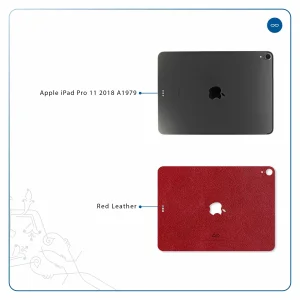 برچسب پوششی ماهوت مدل Red-Leather مناسب برای تبلت اپل iPad Pro 11 2018 A1979