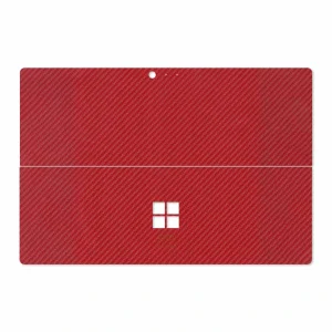برچسب پوششی ماهوت مدل Red-Fiber مناسب برای تبلت مایکروسافت Surface Pro 4 2015