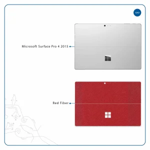 برچسب پوششی ماهوت مدل Red-Fiber مناسب برای تبلت مایکروسافت Surface Pro 4 2015