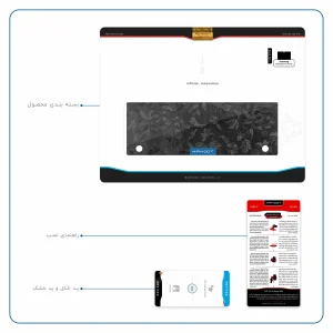 برچسب پوششی ماهوت مدل Black-Wildflower مناسب برای تبلت سامسونگ Galaxy Tab S 10.5 2014 T800