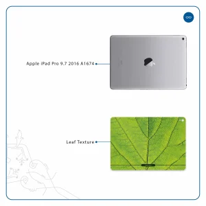 برچسب پوششی ماهوت مدل Leaf-Texture مناسب برای تبلت اپل iPad Pro 9.7 2016 A1674
