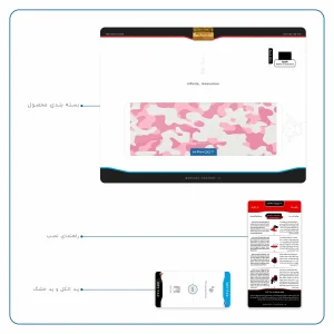 برچسب پوششی ماهوت مدل Army-Pink مناسب برای تبلت اپل iPad Pro 9.7 2016 A1674