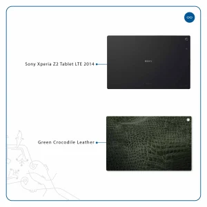 برچسب پوششی ماهوت مدل Green-Crocodile-Leather مناسب برای تبلت سونی Xperia Z2 Tablet LTE 2014