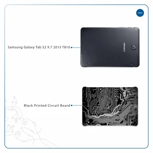 برچسب پوششی ماهوت مدل Black Printed Circuit Board مناسب برای تبلت سامسونگ Galaxy Tab S2 9.7 2015 T810
