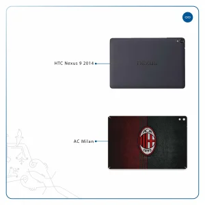برچسب پوششی ماهوت مدل AC-Milan مناسب برای تبلت اچ تی سی Nexus 9 2014
