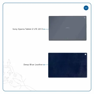 برچسب پوششی ماهوت مدل Deep-Blue-Leather مناسب برای تبلت سونی Xperia Tablet Z LTE 2013