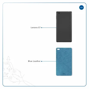 برچسب پوششی ماهوت مدل Blue-Leather مناسب برای تبلت لنوو E7