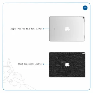برچسب پوششی ماهوت مدل Black-Crocodile-Leather مناسب برای تبلت اپل iPad Pro 10.5 2017 A1701
