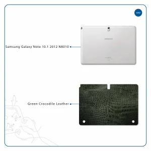 برچسب پوششی ماهوت مدل Green-Crocodile-Leather مناسب برای تبلت سامسونگ Galaxy Note 10.1 2012 N8010