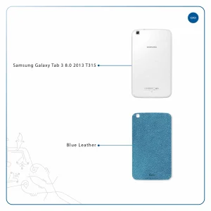 برچسب پوششی ماهوت مدل Blue-Leather مناسب برای تبلت سامسونگ Galaxy Tab 3 8.0 2013 T315