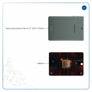 برچسب پوششی ماهوت مدل AMD Brand مناسب برای تبلت سامسونگ Galaxy Tab A 9.7 2015 T550