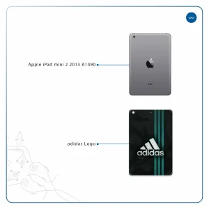 برچسب پوششی ماهوت مدل adidas-Logo مناسب برای تبلت اپل iPad mini 2 2013 A1490