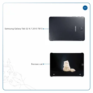 برچسب پوششی ماهوت مدل Persian cat مناسب برای تبلت سامسونگ Galaxy Tab S2 9.7 2015 T815