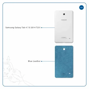 برچسب پوششی ماهوت مدل Blue-Leather مناسب برای تبلت سامسونگ Galaxy Tab 4 7.0 2014 T231