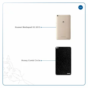 برچسب پوششی ماهوت مدل Honey-Comb-Circle مناسب برای تبلت هوآوی Mediapad X2 2015