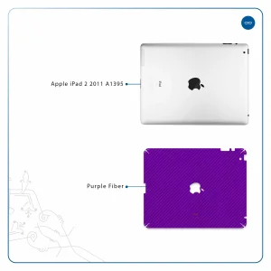 برچسب پوششی ماهوت مدل Purple-Fiber مناسب برای تبلت اپل iPad 2 2011 A1395