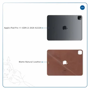 برچسب پوششی ماهوت مدل Matte_Natural_Leather مناسب برای تبلت اپل iPad Pro 11 (GEN 2) 2020 A2228