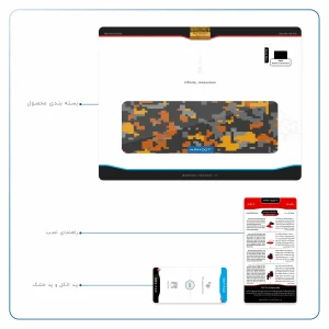 برچسب پوششی ماهوت مدل Army-Autumn-pixel مناسب برای تبلت اپل iPad Pro 9.7 2016 A1673