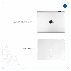 برچسب پوششی ماهوت مدل Matte-White مناسب برای تبلت اپل iPad 2 2011 A1397