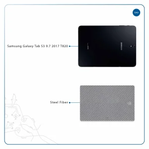 برچسب پوششی ماهوت مدل Steel-Fiber مناسب برای تبلت سامسونگ Galaxy Tab S3 9.7 2017 T820