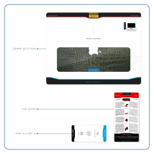 برچسب پوششی ماهوت مدل Green-Crocodile-Leather مناسب برای تبلت اپل iPad Pro 9.7 2016 A1674