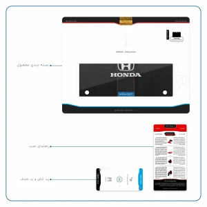برچسب پوششی ماهوت مدل Honda Motor مناسب برای تبلت سامسونگ Galaxy Tab S 10.5 2014 T800