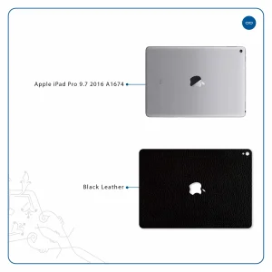 برچسب پوششی ماهوت مدل Black-Leather مناسب برای تبلت اپل iPad Pro 9.7 2016 A1674