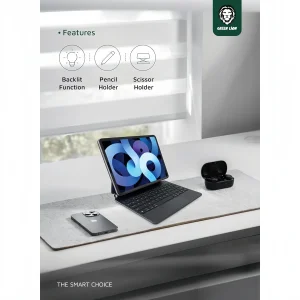 کیف کلاسوری کیبورد دار گرین لاین مدل Magic مناسب برای تبلت اپل iPad Air 13 (2024) / iPad Pro 12.9 (3rd Gen to 6th Gen)