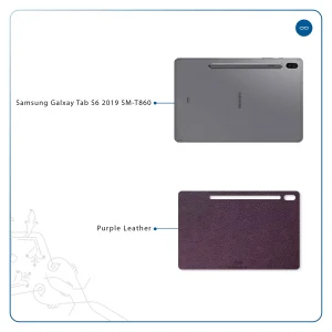 برچسب پوششی ماهوت مدل Purple-Leather مناسب برای تبلت سامسونگ Galaxy Tab S6 2019 SM-T860