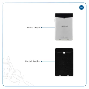 برچسب پوششی ماهوت مدل Ostrich-Leather مناسب برای تبلت وریکو Unipad