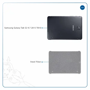 برچسب پوششی ماهوت مدل Steel-Fiber مناسب برای تبلت سامسونگ Galaxy Tab S2 9.7 2015 T810