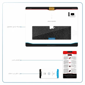 برچسب پوششی ماهوت مدل Honey-Comb-Circle مناسب برای تبلت اپل iPad Pro 9.7 2016 A1673