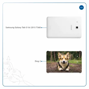 برچسب پوششی ماهوت مدل Dog-2 مناسب برای تبلت سامسونگ Galaxy Tab E 9.6 2015 T560