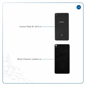 برچسب پوششی ماهوت مدل Black-Chamois-Leather مناسب برای تبلت لنوو Phab B1 2015