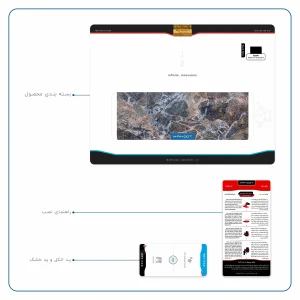 برچسب پوششی ماهوت مدل Earth-White-Marble مناسب برای تبلت اپل iPad Pro 9.7 2016 A1674