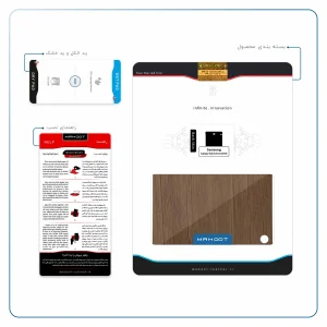 برچسب پوششی ماهوت مدل Orange-Wood مناسب برای تبلت سامسونگ Galaxy Tab S2 8.0 2016 T719N