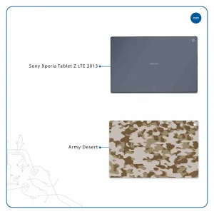 برچسب پوششی ماهوت مدل Army-Desert مناسب برای تبلت سونی Xperia Tablet Z LTE 2013