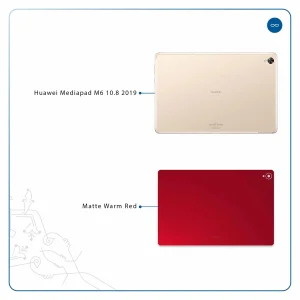 برچسب پوششی ماهوت مدل Matte-Warm-Red مناسب برای تبلت هوآوی Mediapad M6 10.8 2019