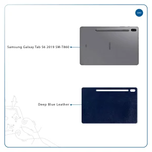 برچسب پوششی ماهوت مدل Deep-Blue-Leather مناسب برای تبلت سامسونگ Galaxy Tab S6 2019 SM-T860