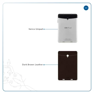 برچسب پوششی ماهوت مدل Dark-Brown-Leather مناسب برای تبلت وریکو Unipad