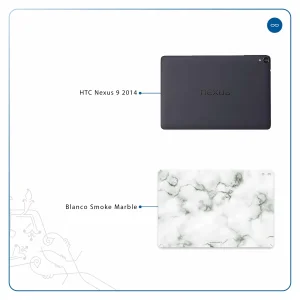 برچسب پوششی ماهوت مدل Blanco-Smoke-Marble مناسب برای تبلت اچ تی سی Nexus 9 2014