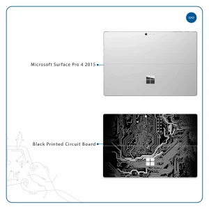 برچسب پوششی ماهوت مدل Black Printed Circuit Board مناسب برای تبلت مایکروسافت Surface Pro 4 2015