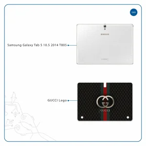 برچسب پوششی ماهوت مدل GUCCI-Logo مناسب برای تبلت سامسونگ Galaxy Tab S 10.5 2014 T805