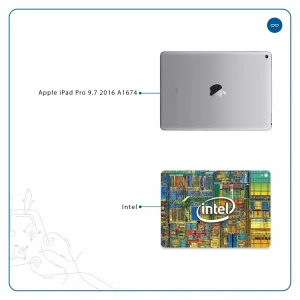 برچسب پوششی ماهوت مدل Intel Brand مناسب برای تبلت اپل iPad Pro 9.7 2016 A1674